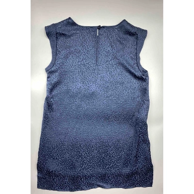 Pre-owned Emporio Armani Silk Blouse In Blue