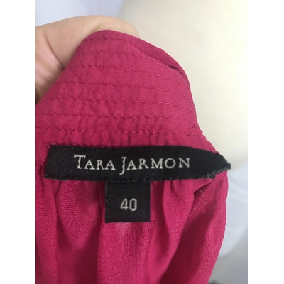 Pre-owned Tara Jarmon Silk Tunic In Pink