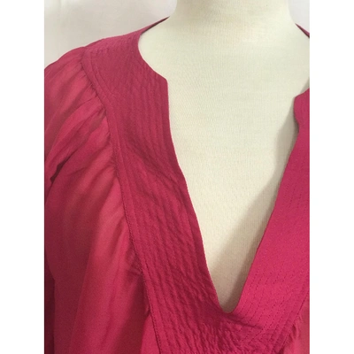 Pre-owned Tara Jarmon Silk Tunic In Pink