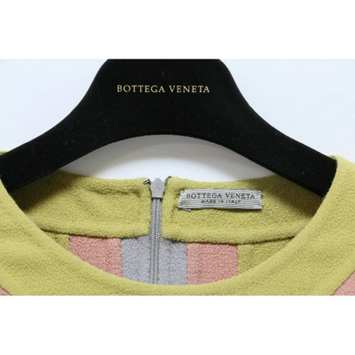 Pre-owned Bottega Veneta Wool Mid-length Dress In Multicolour