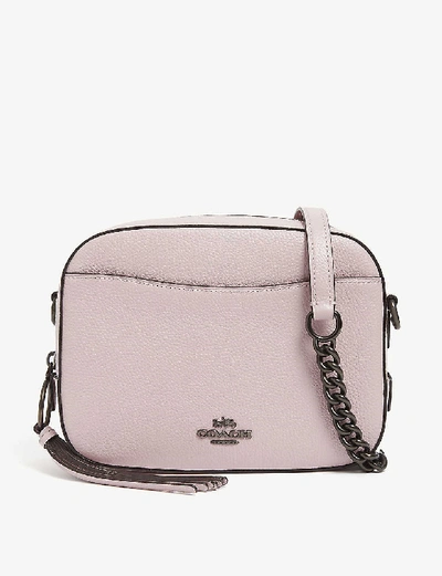 Shop Coach Leather Camera Bag In V5/aurora