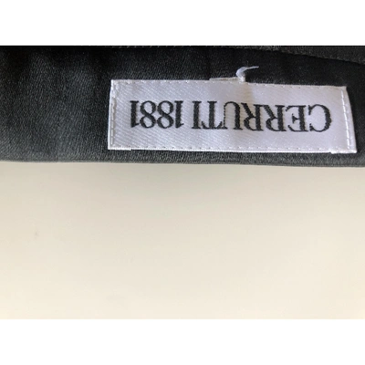 Pre-owned Cerruti 1881 Silk Mid-length Skirt In Khaki