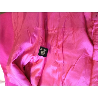 Pre-owned Escada Wool Coat In Pink