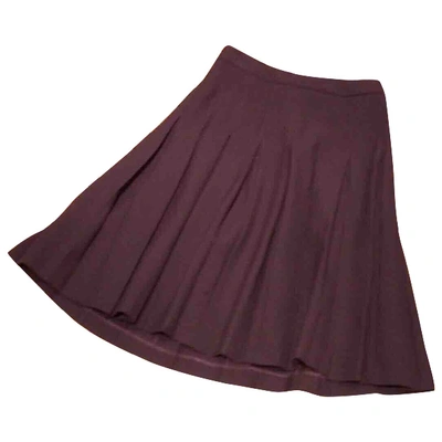 Pre-owned Marni Burgundy Wool Skirts