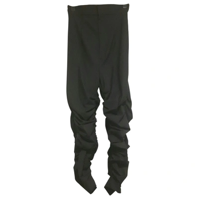 Pre-owned Jacquemus L'amour D'un Gitan Wool Trousers In Anthracite