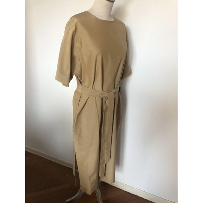 Pre-owned Rochas Mid-length Dress In Beige
