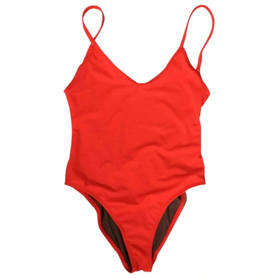 Pre-owned Bower One-piece Swimsuit In Orange