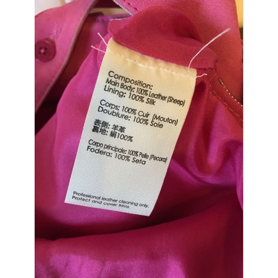 Pre-owned 3.1 Phillip Lim / フィリップ リム Leather Jumpsuit In Pink