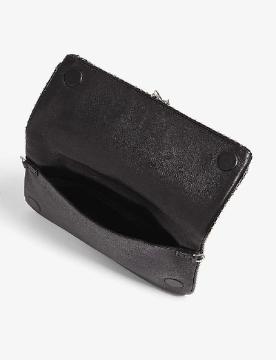 Shop Zadig & Voltaire Zadig&voltaire Womens Noir Rock Studded Leather Clutch