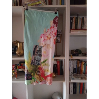 Pre-owned Gerard Darel Silk Mid-length Skirt In Multicolour