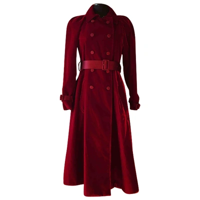 Pre-owned Aquilano Rimondi Red Velvet Coat