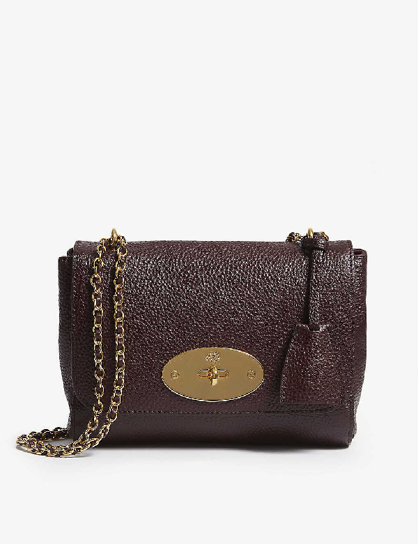 oxblood shoulder bag