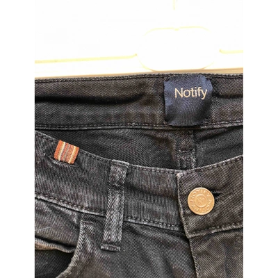 Pre-owned Notify Slim Jeans In Black