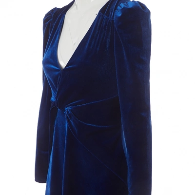 Pre-owned Self-portrait Blue Velvet Dresses