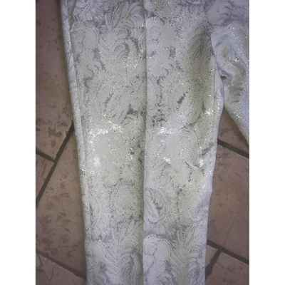 Pre-owned Viktor & Rolf Straight Pants In Silver