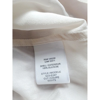 Pre-owned Equipment Silk Shirt In Ecru