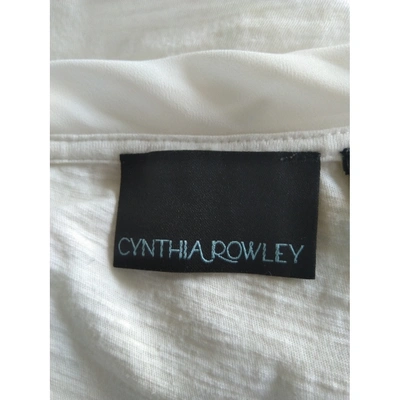 Pre-owned Cynthia Rowley White Cotton Top