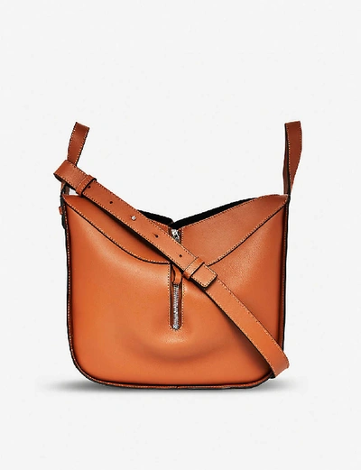 Shop Loewe Women's Tan Hammock Small Leather Shoulder Bag