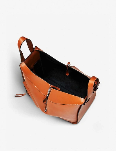 Shop Loewe Women's Tan Hammock Small Leather Shoulder Bag