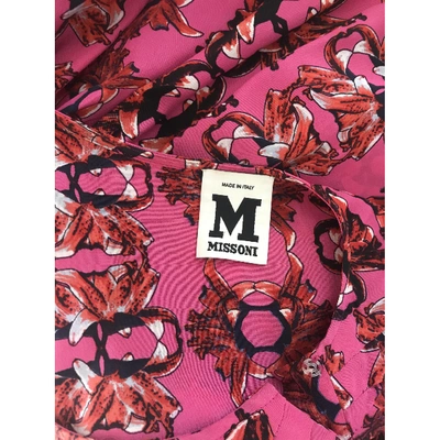 Pre-owned M Missoni Silk Blouse In Pink