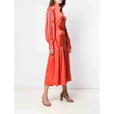 Pre-owned Eudon Choi Maxi Dress In Orange