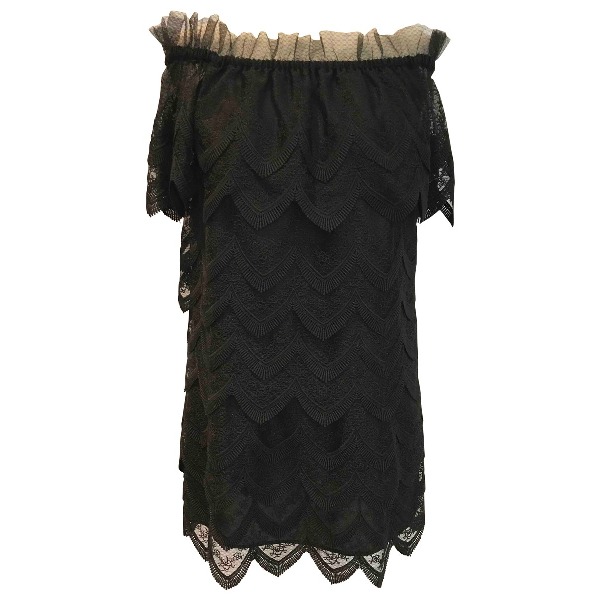 alexis black lace dress