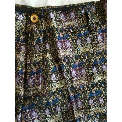 Pre-owned Balenciaga Purple Silk Shorts