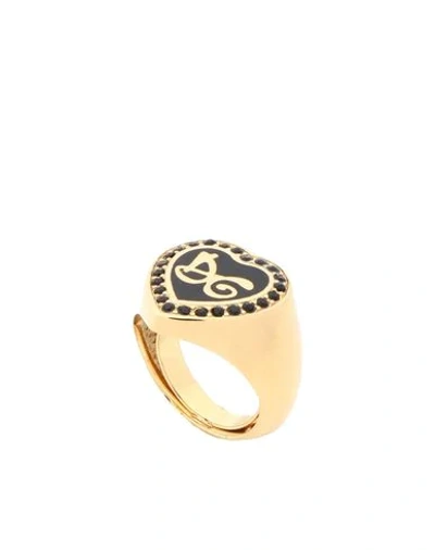 Shop Dolce & Gabbana Rings In Gold