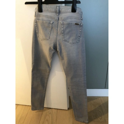 Pre-owned Acquaverde Slim Jeans In Grey