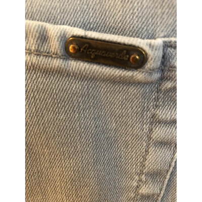 Pre-owned Acquaverde Slim Jeans In Grey