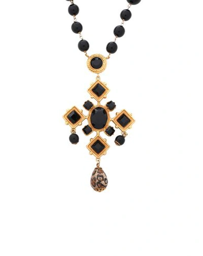 Shop Dolce & Gabbana Necklaces In Gold