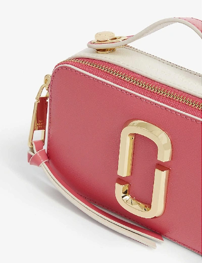 Shop Marc Jacobs Sure Shot Leather Camera Bag In Flirt Pink