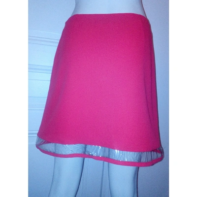 Pre-owned Versus Mini Skirt In Red