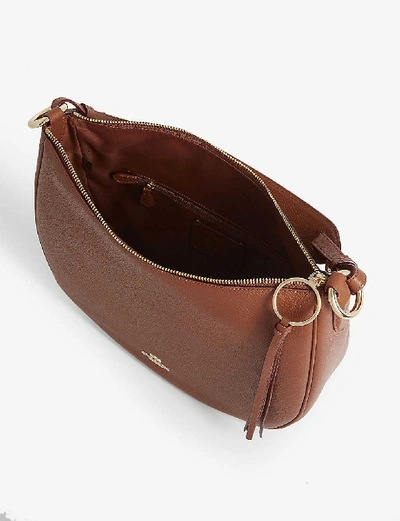 Shop Coach Sutton Leather Shoulder Bag In Gd/1941 Saddle