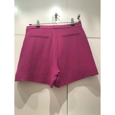 Pre-owned Elie Saab Pink Viscose Shorts