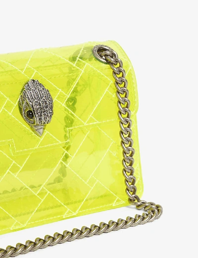 Shop Kurt Geiger Kensington Mini Transparent Pvc Cross-body Bag In Yellow