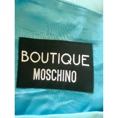 Pre-owned Moschino Mid-length Dress In Turquoise