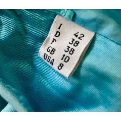 Pre-owned Moschino Mid-length Dress In Turquoise