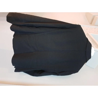 Pre-owned Jucca Linen Blazer In Black
