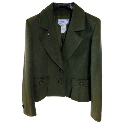 Pre-owned Saint Laurent Wool Blazer In Khaki