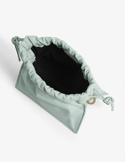 Shop Yuzefi Leather Mini Bom Bag In Mint