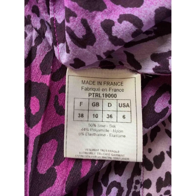 Pre-owned Dior Purple Silk Dress