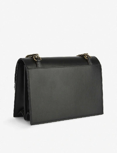 Shop Christian Louboutin Elisa Large Leather Shoulder Bag In Black
