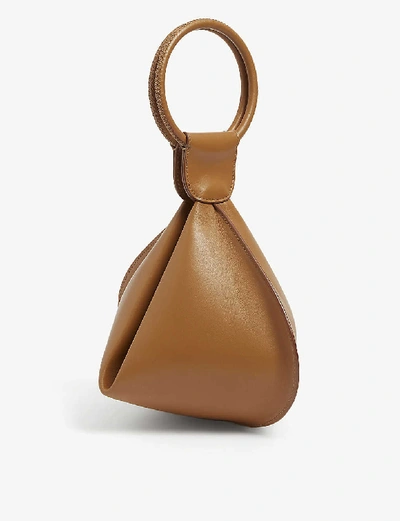 Shop Emma Charles Lady Gwen Medium Leather Top Handle Bag In Tan