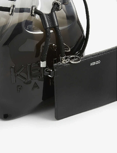 Shop Kenzo Kombo Bucket Bag In Black