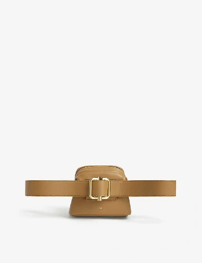 Shop Osoi Brot Leather Belt Bag In Camel