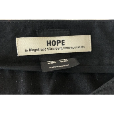 Pre-owned Hope Black Trousers