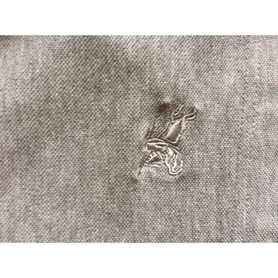 Pre-owned Burberry Grey Cotton Top