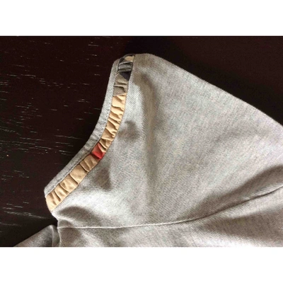 Pre-owned Burberry Grey Cotton Top