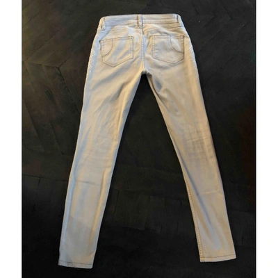 Pre-owned Maje Slim Jeans In Beige